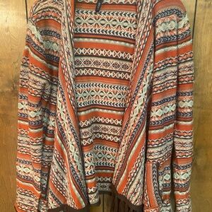 Elan Vibrant Patterned Cardigan